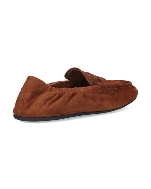 Miu Miu Brown 'Ruches' Loafers