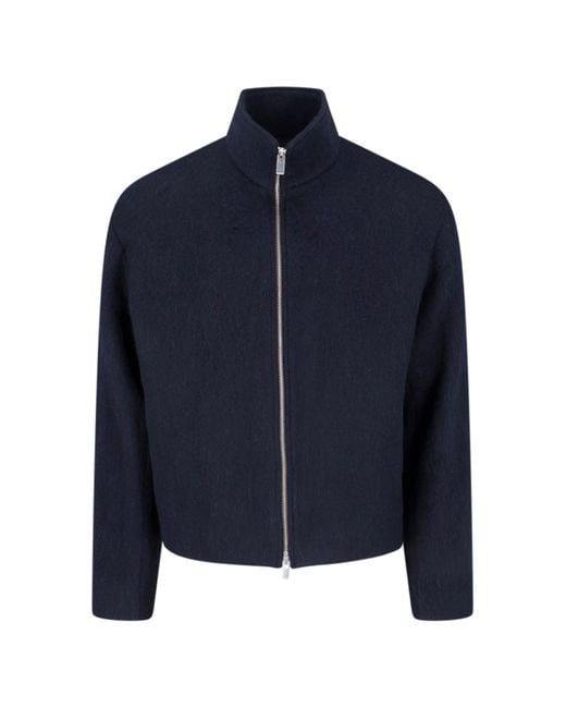 TONYWACK Blue Wool Jacket for men