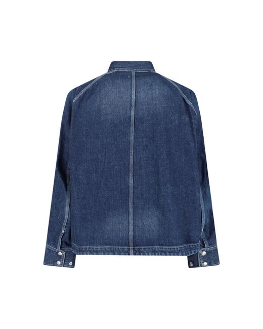 Sacai Blue Jackets Cotton for men