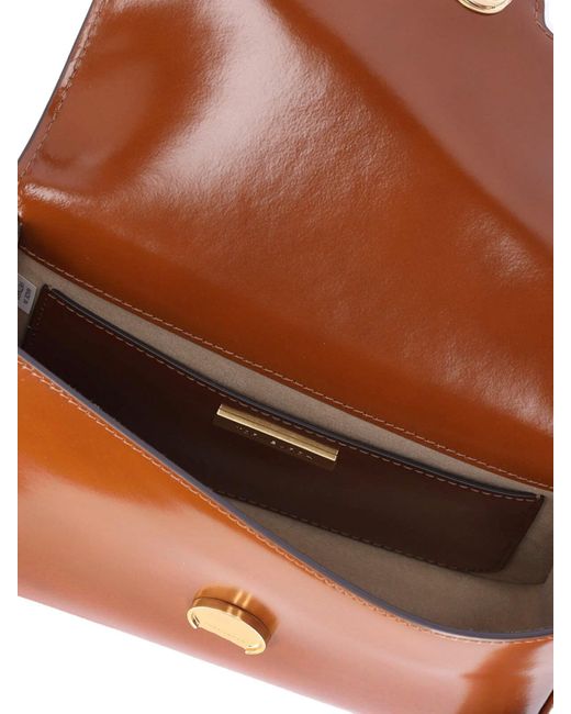 Borsa Tracolla Logo di Tory Burch in Brown