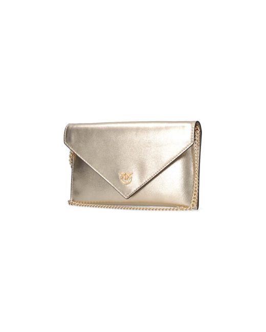 Pouch In Pelle di Pinko in White