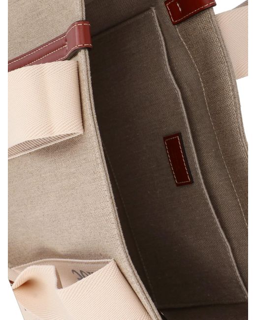 Borsa Tote Media "Woody" di Chloé in Pink