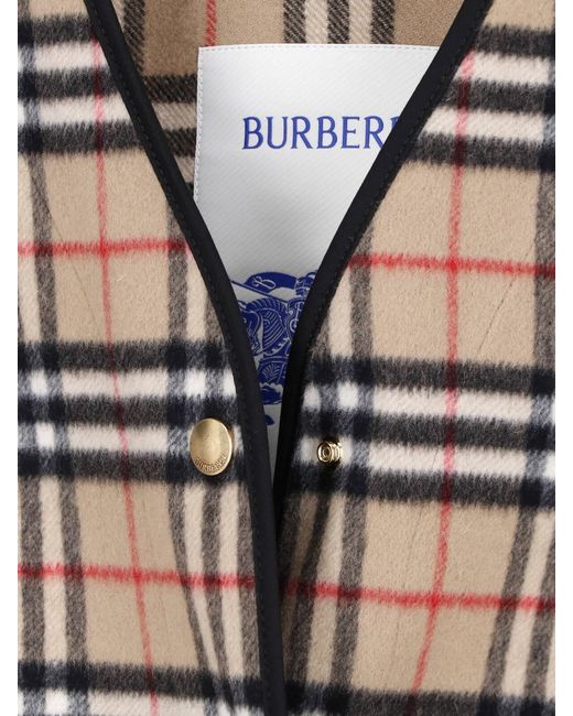 Burberry White Wool-Cashmere Jacket
