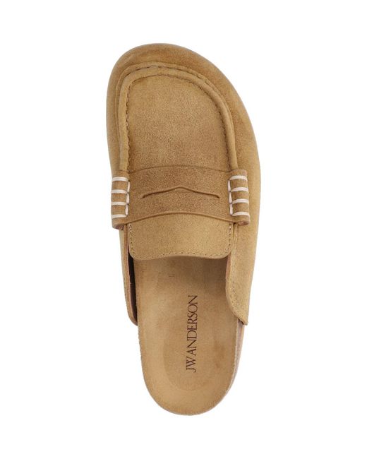 J.W. Anderson White J. W. Anderson Lightweight Suede Leather Flat Shoes