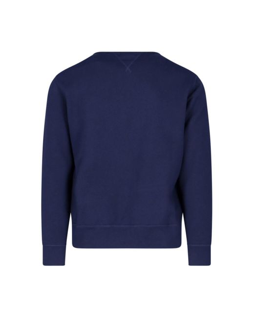 Polo Ralph Lauren Blue 'rl' Crew Neck Sweatshirt for men