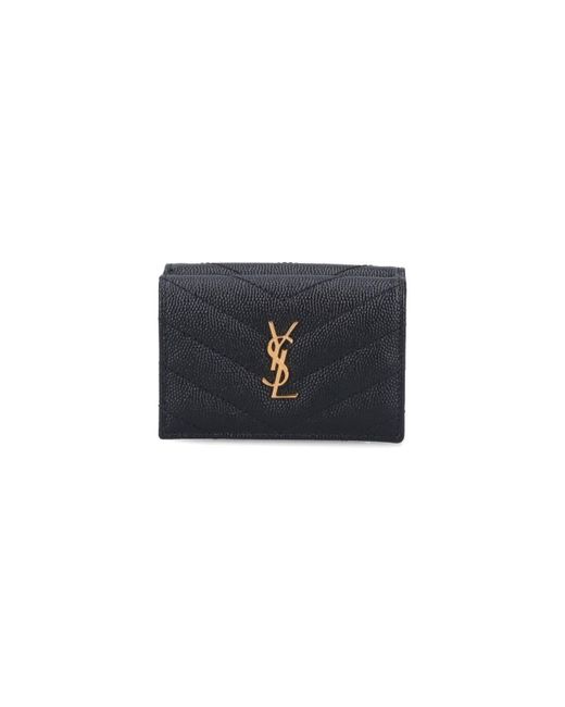 Saint Laurent Black "cassandre" Wallet