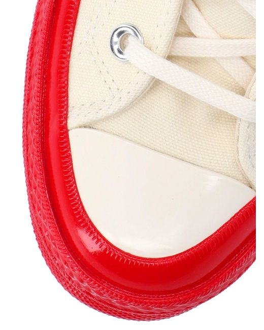 COMME DES GARÇONS PLAY Red X Converse 'Chuck 70' High Top Sneakers