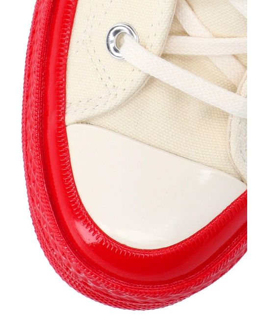 COMME DES GARÇONS PLAY Red X Converse 'chuck 70' High Top Sneakers