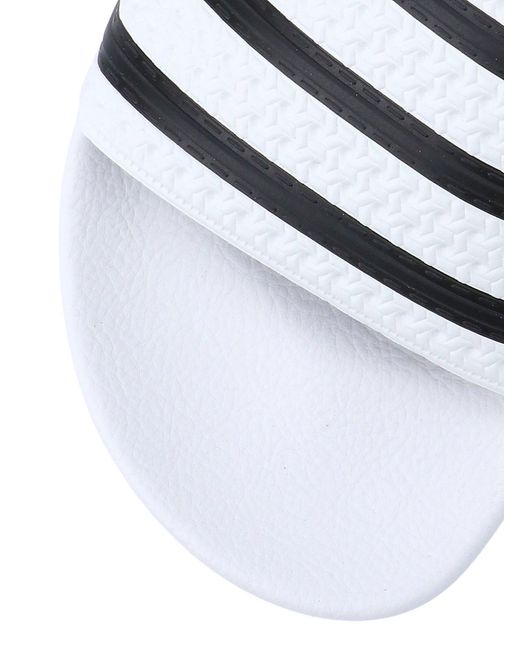 Adidas White Logo Slide Sandals for men
