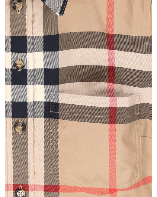 Burberry Natural Shirts Cotton