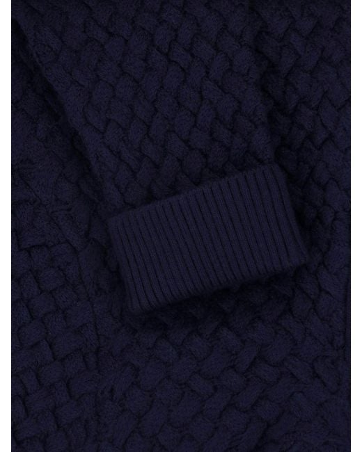 Bottega Veneta Blue Wool Cardigan for men