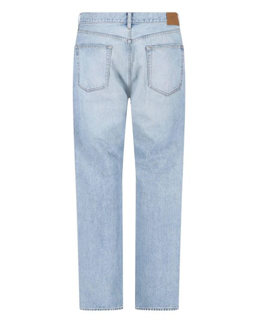 Saint Laurent Blue Straight Jeans for men