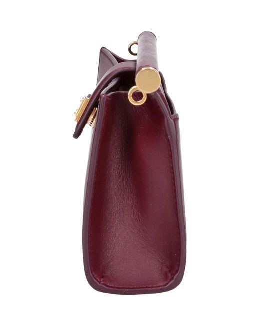 Dolce & Gabbana Purple Mini Leather Shoulder Bag