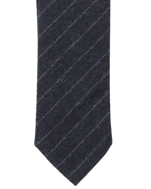 Thom Browne Black Pinstripe Tie for men