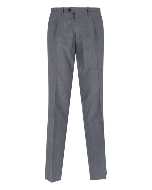 Kiton Gray Double-Breasted Suit for men