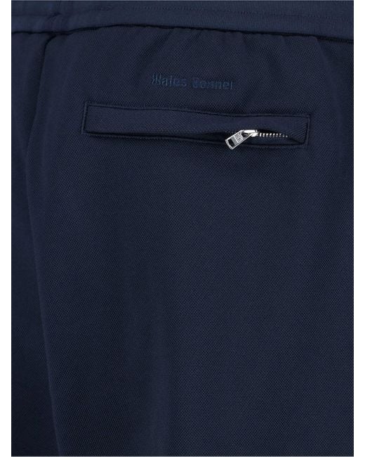 Adidas Originals Blue Adidas X Wales Bonner Trousers Polyester Elastane for men