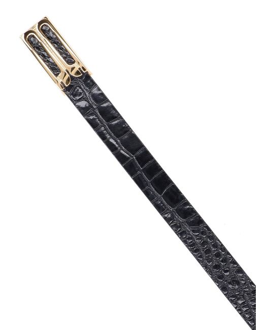 Victoria Beckham Black Jumbo Frame Belt