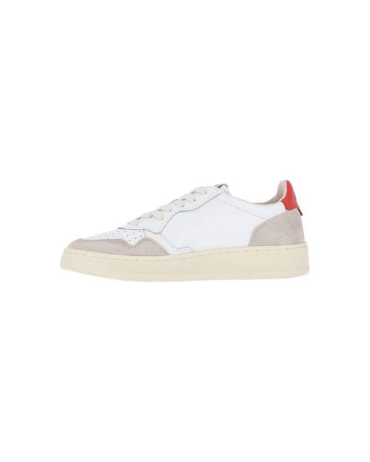 Autry White Leather & Suede Sneakers With Towel Lining for men