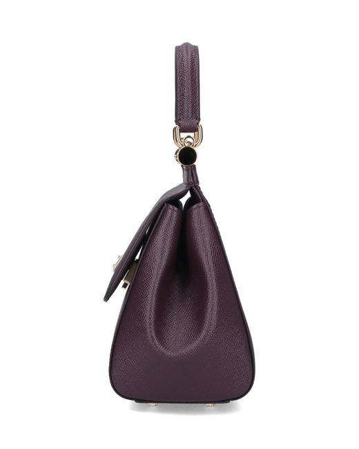 Dolce & Gabbana Purple Small Handbag "Sicily"