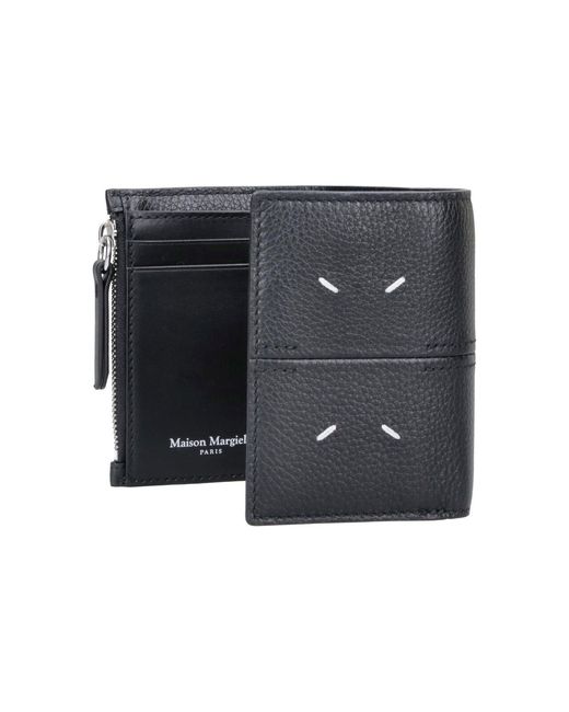 Maison Margiela Blue Leather Bi-Fold Wallet