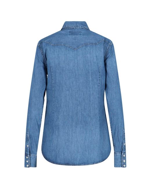Camicia In Denim di Polo Ralph Lauren in Blue