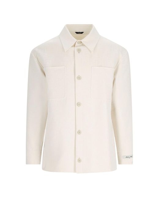 Fendi White 'go-to' Shirt Jacket for men