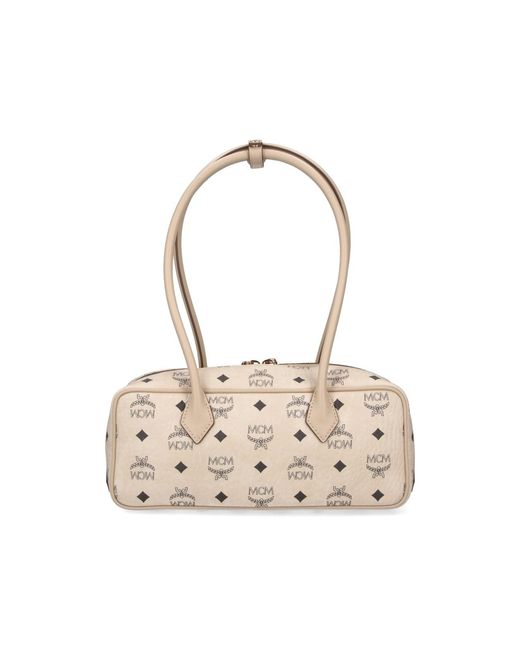 MCM White Mini-Style Crossbody Bag