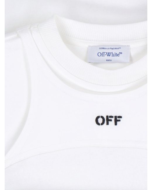 T-Shirt Logo di Off-White c/o Virgil Abloh in White