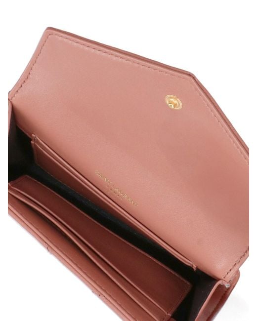 Saint Laurent Pink "Cassandre" Wallet