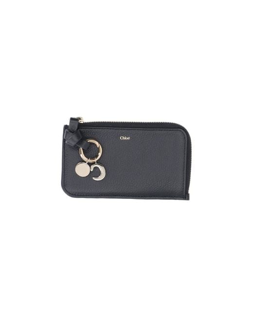 Chloé Black Wallets Calf Leather