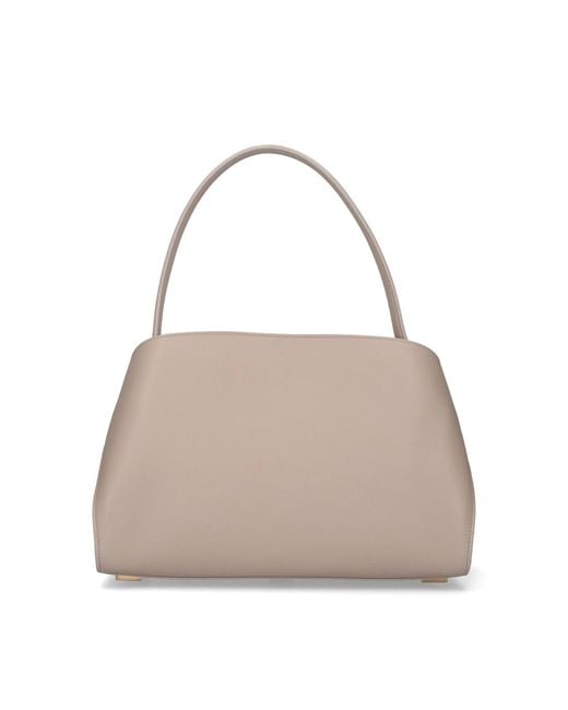 Ferragamo White Medium Bag "Hug Soft"