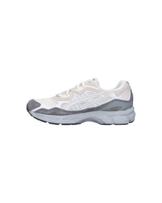 Asics Natural Leather Sneakers With Rubber Outsole