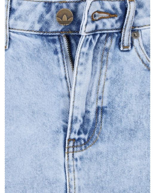 Adidas Blue Denim Mini Skirt