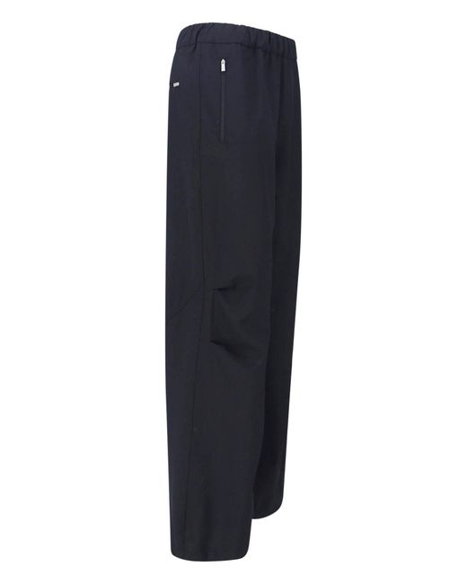 Laminar Blue Wide Wool Blend Pants