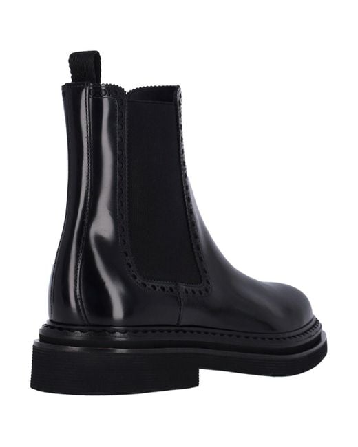 Dolce & Gabbana Black Boots Outer: Calf Leather for men