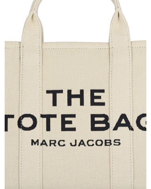 Borsa Tote Media "The Jacquard" di Marc Jacobs in White