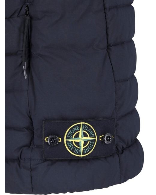 Stone Island Blue Vest "Seamless Tunnel" for men