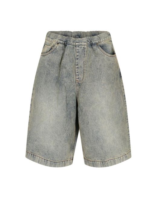 Entire studios Gray 'Spar' Denim Shorts