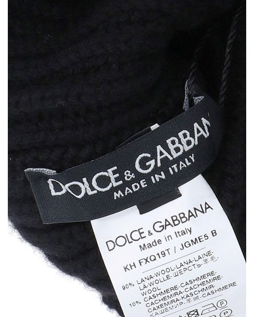 Dolce & Gabbana Black Hats Wool