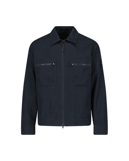 Stone Island Blue 'o-ventile Ghost' Zip Jacket for men