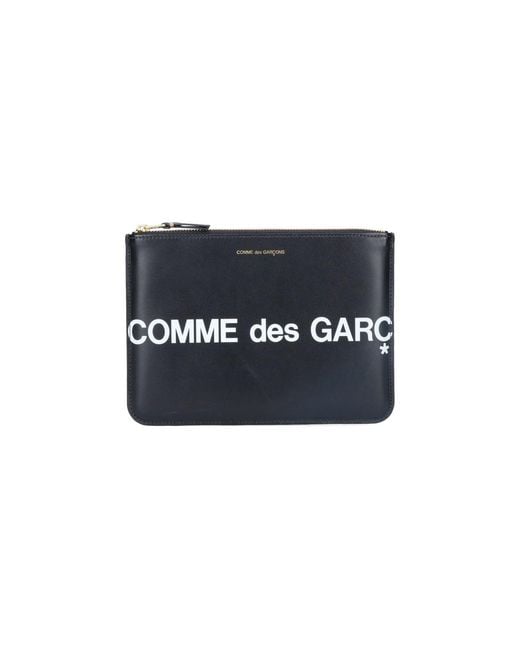 Pouch Logo di Comme des Garçons in Blue