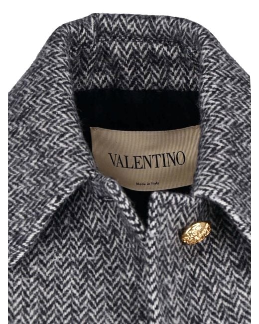 Valentino Gray Virgin Wool Jacket