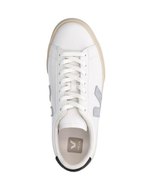 Veja White Low-Top Leather Sneaker