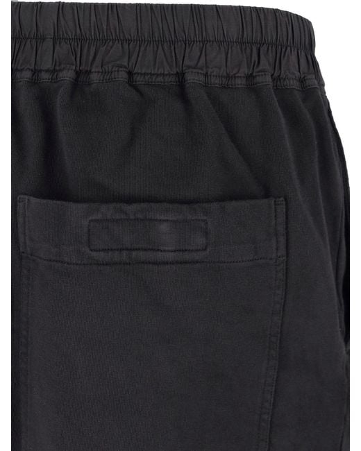 Rick Owens Black Sweatpants With Drawstring for men