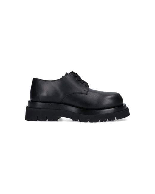 Bottega Veneta Black 'lug' Derby Shoes for men