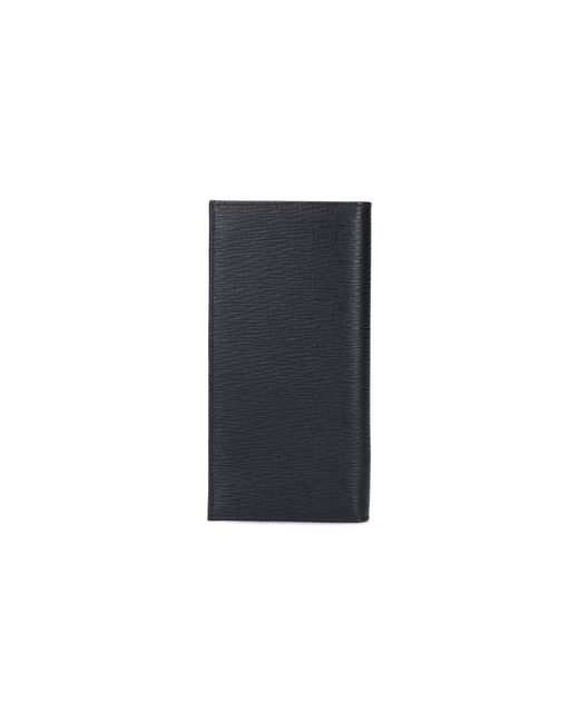 Ferragamo Black Gancini Organiser Wallet for men