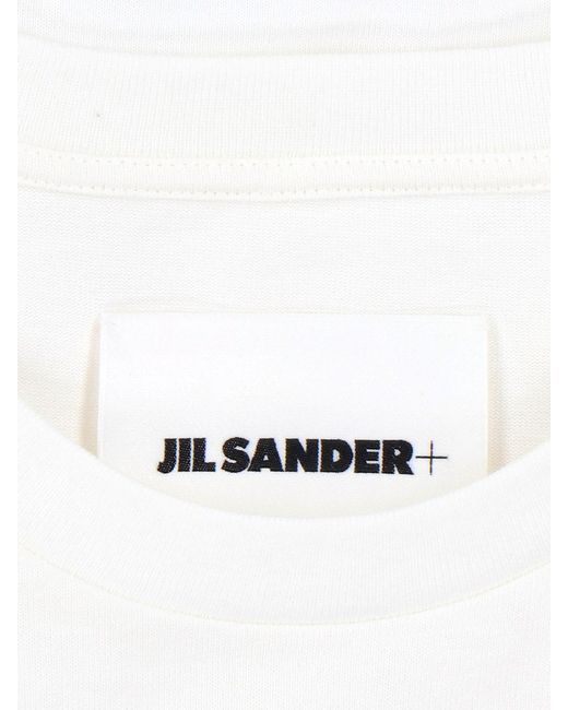Jil Sander White Logo T-Shirt