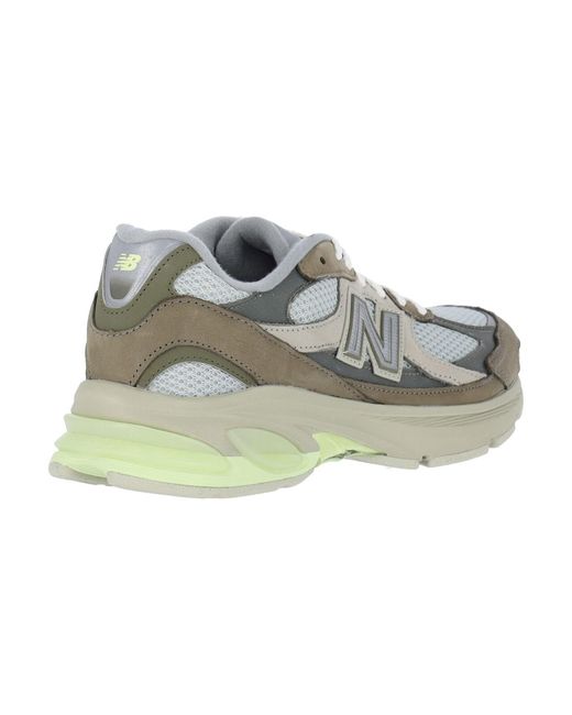New Balance Green Sneakers Leather