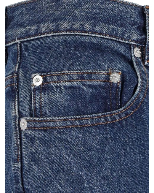 A.P.C. Blue Straight Jeans for men