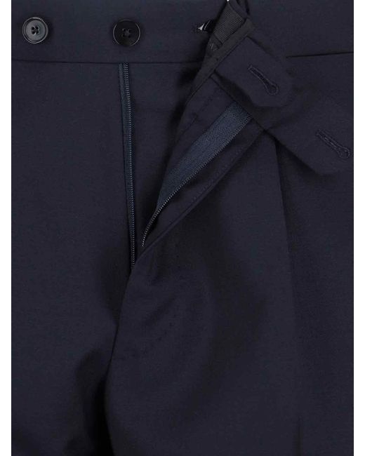 Caruso Blue Single-Breasted Suit for men